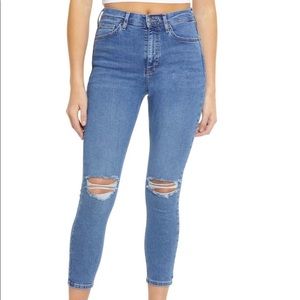 Topshop Moto Jamie Ripped Ankle Skinny Jeans